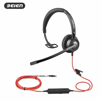 Kabelové mono ENC call centra Headset